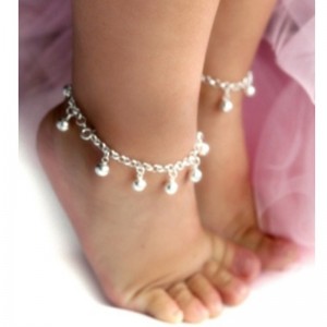 Vauvakorut vauvalahja vauvan jalkaketju 925 sterlinghopeaa vauva nilkkarannekoru syntymäkivi